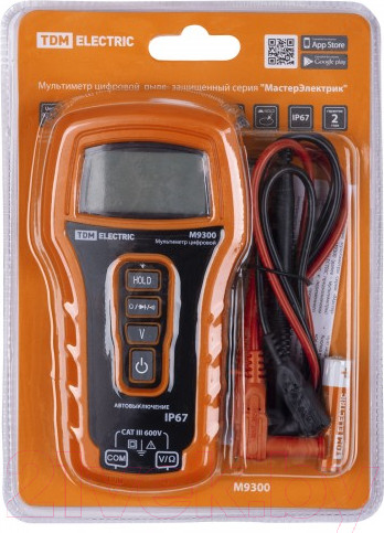 Изображение товара Мультиметр цифровой TDM M9300 / SQ1005-0012