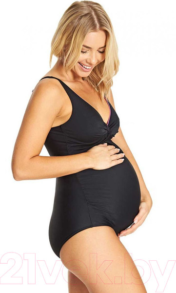 Изображение товара Купальник для плавания ZoggS Hayman Maternity Scoopback / 1059140 (р-р 44/40,черный/розовый)