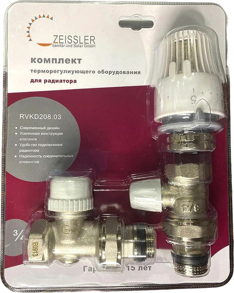 Изображение товара Комплект кранов для инженерного подключения Tim RVKD208.03