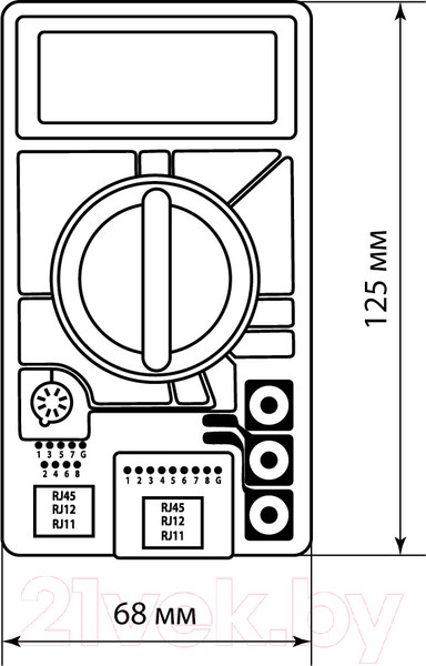 Изображение товара Мультиметр цифровой TDM M-7300 / SQ1005-0010