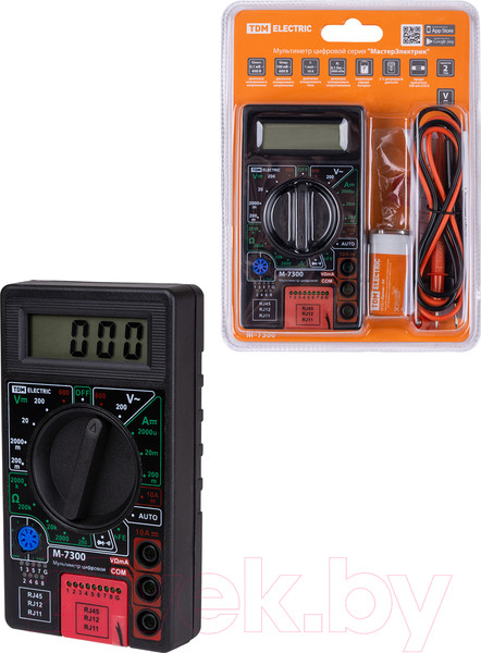 Изображение товара Мультиметр цифровой TDM M-7300 / SQ1005-0010