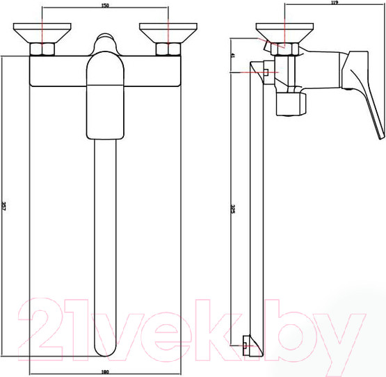 Изображение товара Смеситель Esko Eiger EG 31