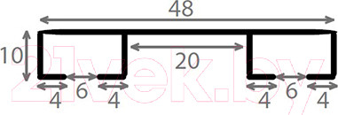 Изображение товара Карниз для штор Эскар Катал7 / 242470350 (3.5м, алюминий)