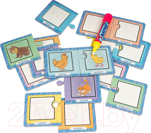 Изображение товара Раскраска Bondibon Кто чья мама? / ВВ4651