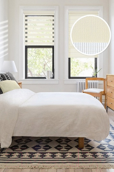 Изображение товара Рулонная штора Эскар День-Ночь 68x170 / 400503068 (молочный)