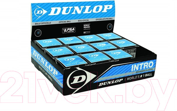 Изображение товара Мяч для сквоша DUNLOP Intro / 627DN700105 (12шт)