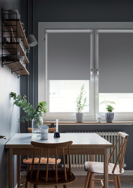 Изображение товара Рулонная штора Эскар Kauffort Blackout 83x160 / 847140831601 (графит)