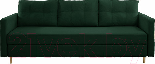 Изображение товара Диван Brioli Рензо П (J8/темно-зеленый)