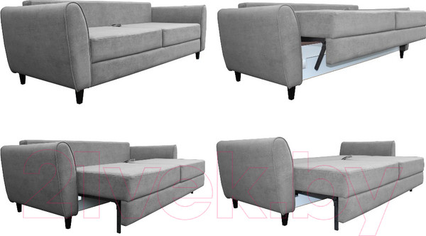 Изображение товара Диван Brioli Маркус (B17/темно-серый)