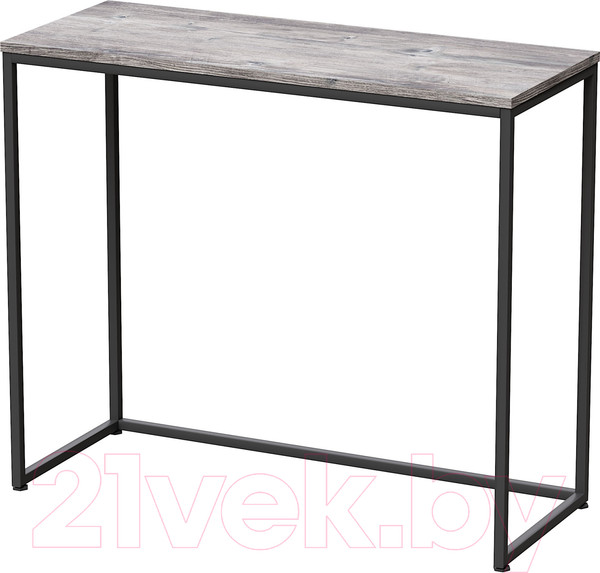 Изображение товара Консольный столик Millwood Пекин 3 Л 100x40x85 (сосна пасадена/металл черный)