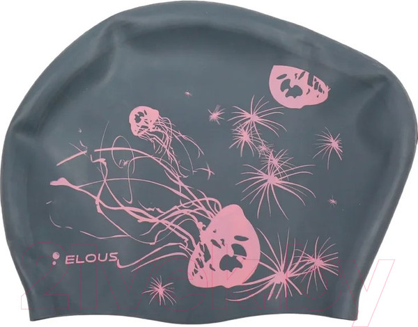 Изображение товара Шапочка для плавания Elous EL006 (медуза/серебристый)