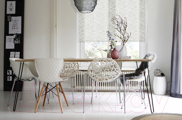 Изображение товара Рулонная штора Эскар Лиаф 48x160 / 72612048160 (белый)