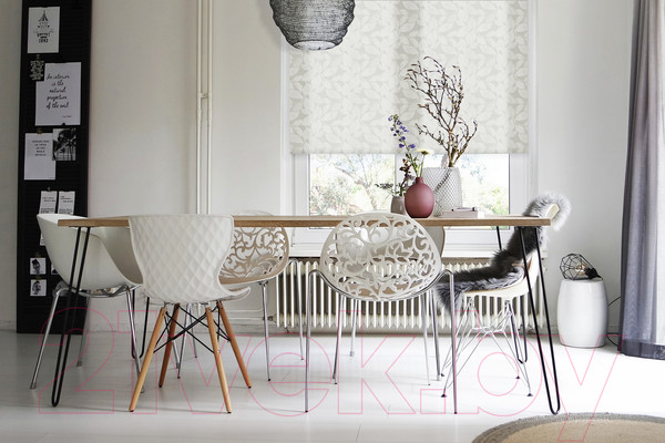 Изображение товара Рулонная штора Эскар Лиаф 115x160 / 72612115160 (белый)