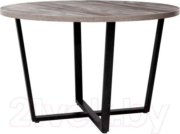 Изображение товара Обеденный стол Millwood Лофт Орлеан Л D120x75 (сосна пасадена/металл черный)