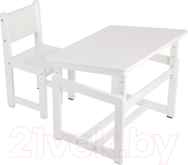 Изображение товара Комплект мебели с детским столом Polini Kids Eco 400 SM / 0003052-04 (белый)