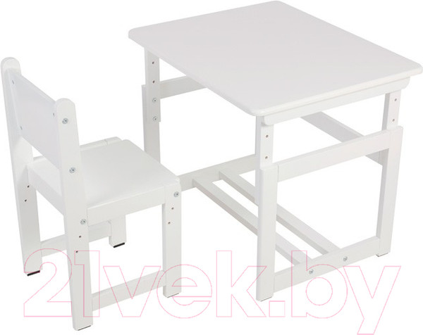 Изображение товара Комплект мебели с детским столом Polini Kids Eco 400 SM / 0003052-04 (белый)
