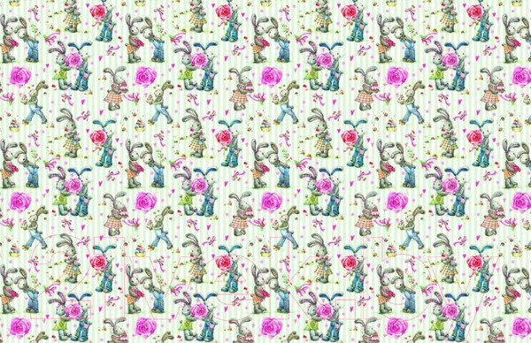 Изображение товара Набор бумаги для скрапбукинга Попурри Зайка / 4810764003034