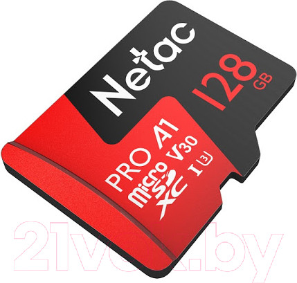 Изображение товара Карта памяти Netac MicroSD Card P500 Extreme Pro 128GB (NT02P500PRO-128G-R) (с адаптером)