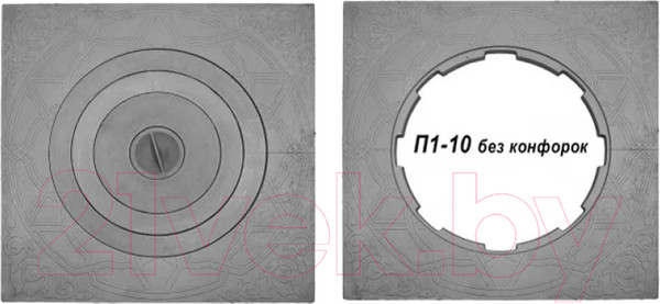 Изображение товара Плита для печи Литком П1-10 (Р) 70x70