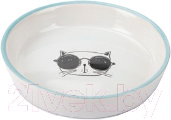 Изображение товара Миска для животных Beeztees Falko / 651118 (белый/голубой)