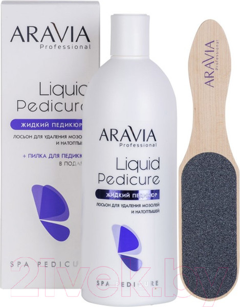 Изображение товара Кератолитик для педикюра Aravia Professional для удаления мозолей и натоптышей Жидкий педикюр (500мл)