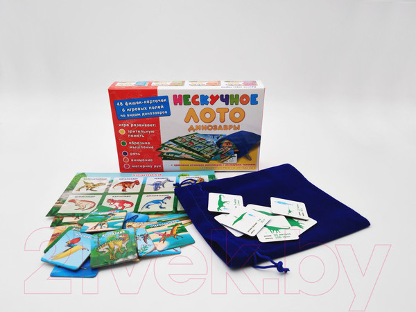 Изображение товара Развивающая игра Нескучные игры Динозавры Нескучное лото / 8232