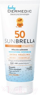 Молочко солнцезащитное Dermedic Sunbrella Baby SPF50 ZnO + TiO2 (100г)