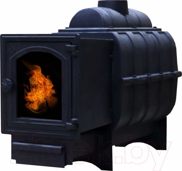 Изображение товара Печь-каменка КомфортПром Чугун со стеклом 10013004 (84кг)