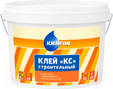 Изображение товара Клей для напольных покрытий Krafor КС Строительный Термостойкий (5кг)