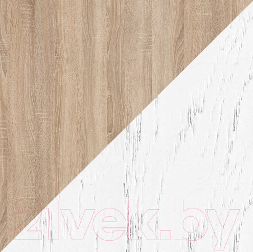 Изображение товара Тумба Мебель-КМК 3Д Монако 1 0673.9 (графит/дуб полярный)