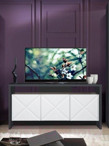 Изображение товара Тумба Мебель-КМК 3Д Монако 1 0673.9 (графит/дуб полярный)