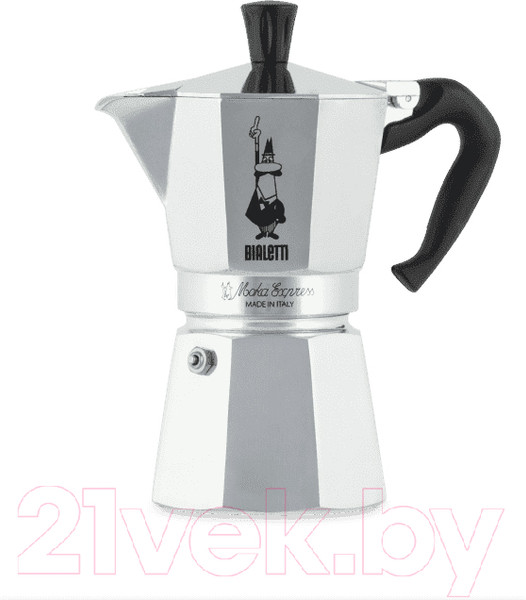 Изображение товара Гейзерная кофеварка Bialetti Moka Express 21009 / 1163 (6 порций)