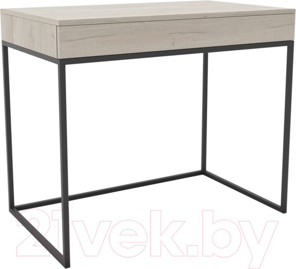 Изображение товара Консольный столик Hype Mebel Авелин 70x40 (черный/древесина белая)