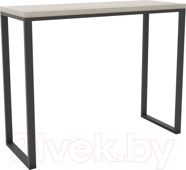 Изображение товара Барный стол Hype Mebel Классик 120x55x110 (черный/древесина белая)