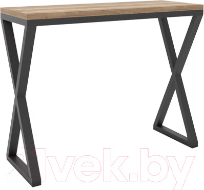 Изображение товара Барный стол Hype Mebel Амарион 120x55x110 (черный/дуб галифакс натуральный)