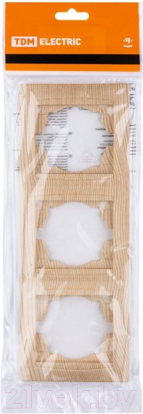 Изображение товара Рамка для выключателей и розеток TDM Лама SQ1815-0334 (сосна)