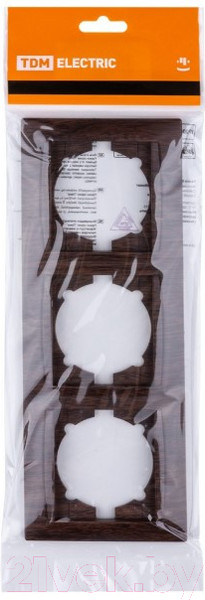 Изображение товара Рамка для выключателей и розеток TDM Лама SQ1815-0431 (венге)