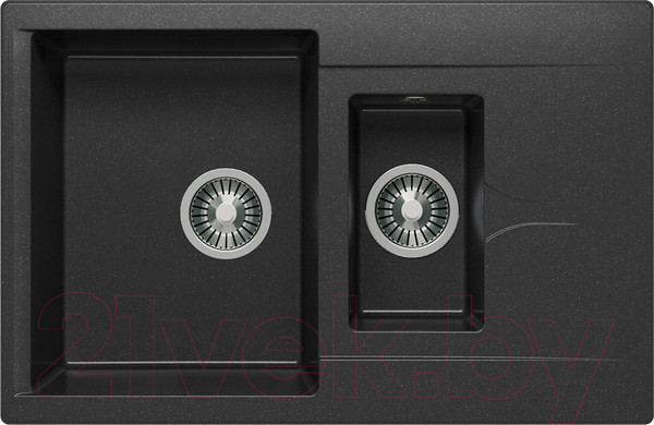 Изображение товара Мойка кухонная Polygran BRIG-770 (черный)