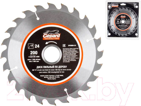 Изображение товара Пильный диск Gepard GP0906-24