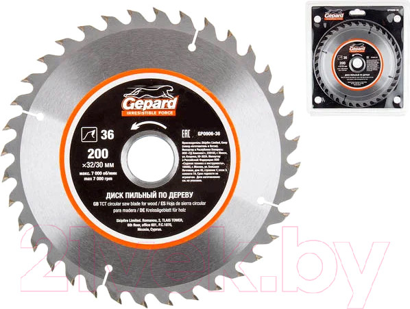 Изображение товара Пильный диск Gepard GP0906-36