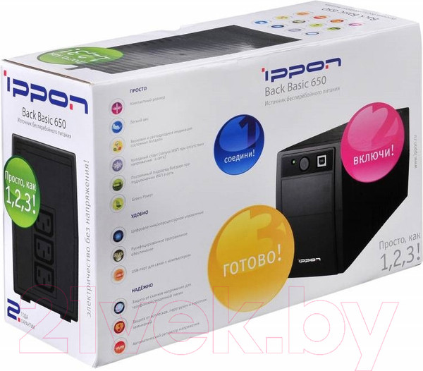 Изображение товара ИБП IPPON Back Basic 650