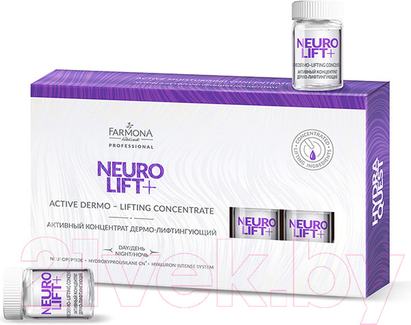 Изображение товара Ампулы для лица Farmona Professional Neurolift+ дермо-лифтингующий концентрат для лица шеи (10x5мл)
