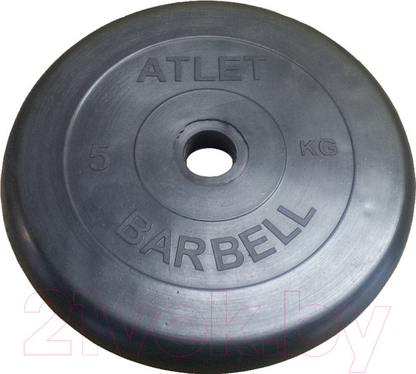 Изображение товара Диск для штанги MB Barbell Atlet d31 мм5кг (черный)