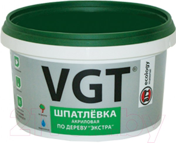 Изображение товара Шпатлевка готовая VGT Экстра по дереву (1кг, лиственница)