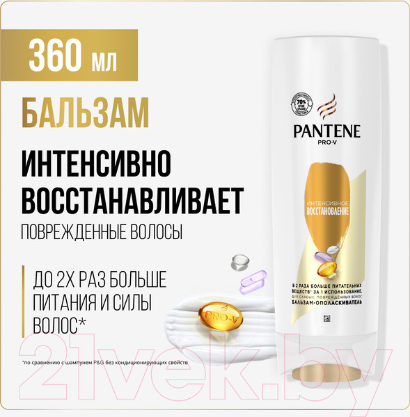 Изображение товара Бальзам для волос PANTENE Интенсивное восстановление (360мл)
