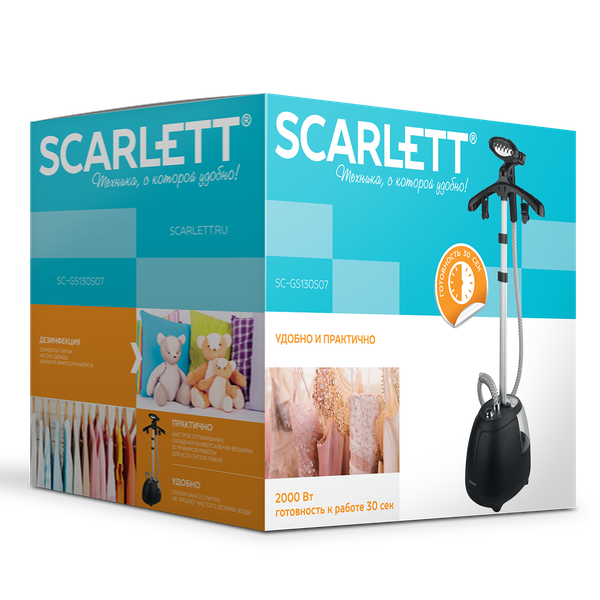 Изображение товара Отпариватель Scarlett SC-GS130S07 (черный)
