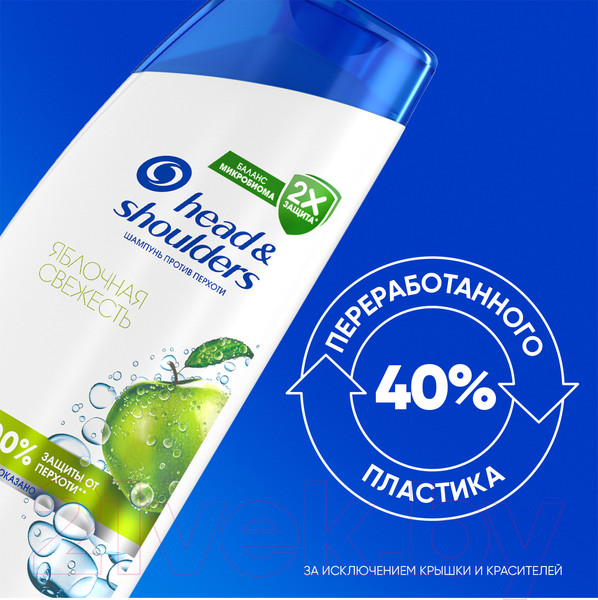 Изображение товара Шампунь для волос Head & Shoulders Яблочная свежесть (400мл)