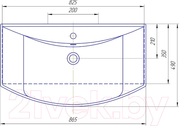 Изображение товара Умывальник Kirovit Стиль 85