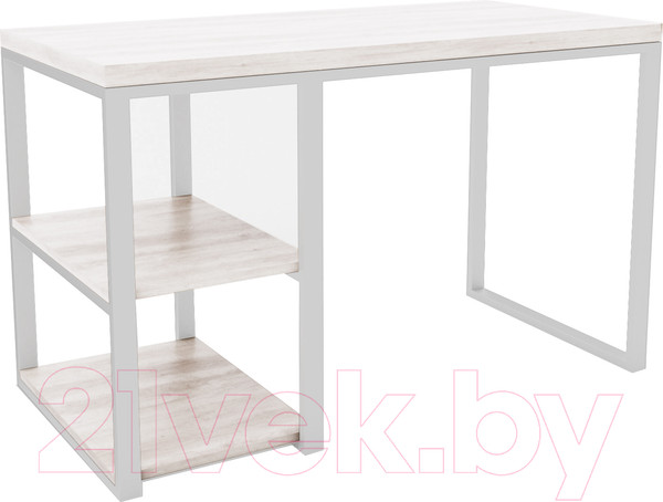 Изображение товара Письменный стол Hype Mebel Дэск-2 120x60 (белый/древесина белая)