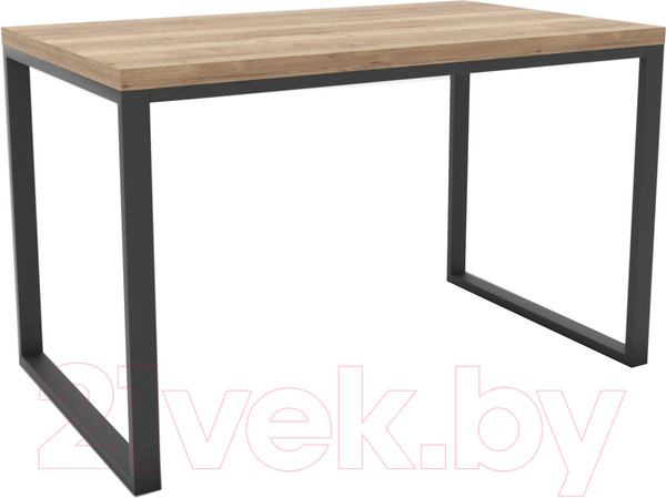 Изображение товара Письменный стол Hype Mebel Чикаго 110x50 (черный/дуб галифакс натуральный)
